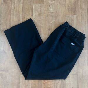 Figs Black Keroka Wide-Leg Trouser Scrub Pant